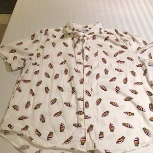 Ice Cream Cone Camp Shirt